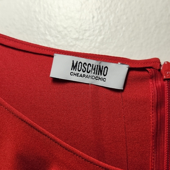 MOSCHINO Cheap & Chic Twist Front Mini Dress - Picture 6 of 14